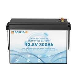 EU/US Stock 12.8v 300Ah LiFePO4 Battery Built-in BMS Battery Pack Grade A Deep Cycle Lithium Ion Batteris 12V 300Ah Lifepo4