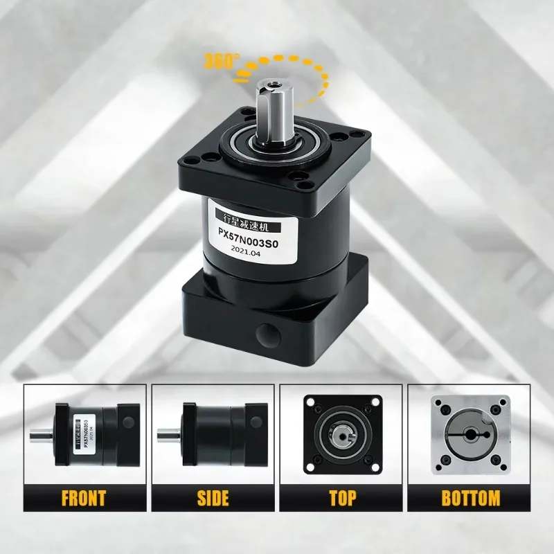 PX57 16 20 24 30 36 40 50 60 Riduttore epicicloidale Tipo 57 Riduttore per motore passo-passo nema 23 per router cnc