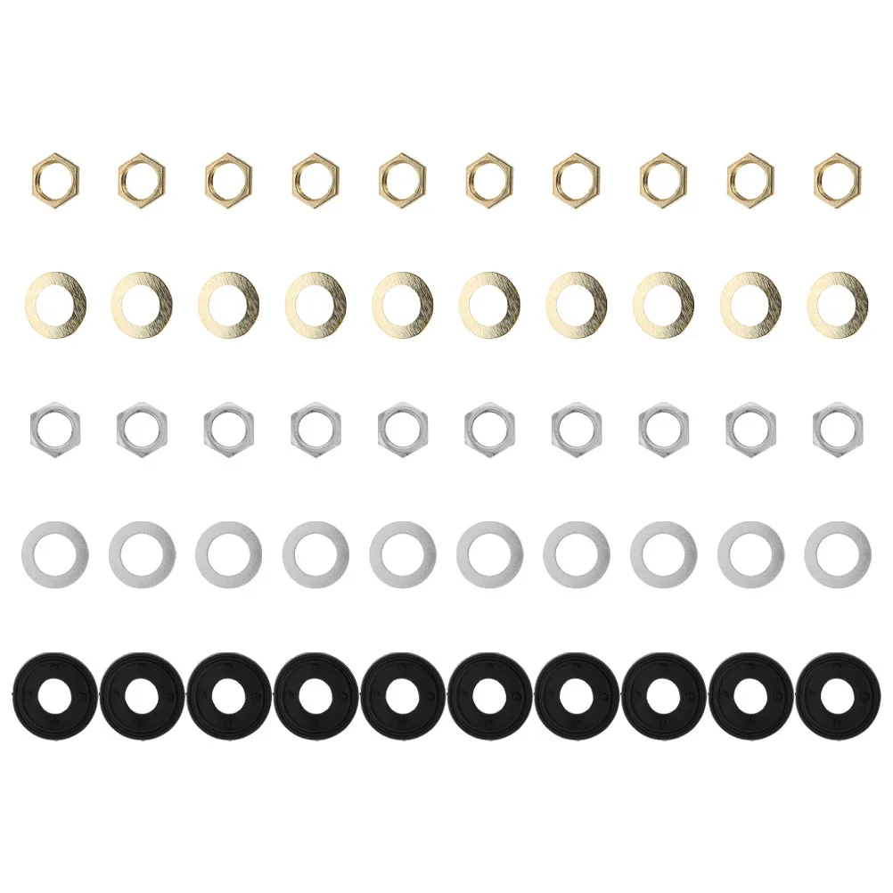 20 set parti di montaggio design di precisione orologio da parete al quarzo meccanismo riparazione dadi rondelle anelli in gomma ad alta elasticità antietà