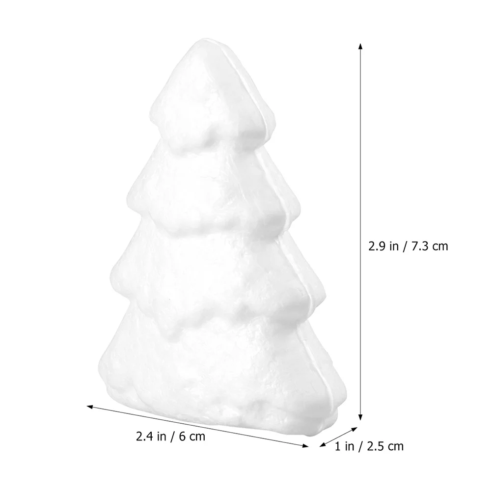 

15Pcs Foam Christmas Tree Shape Ornaments DIY Accessories Festive Desktop Decor Gift Christmas DIY Crafts Handmade Foam