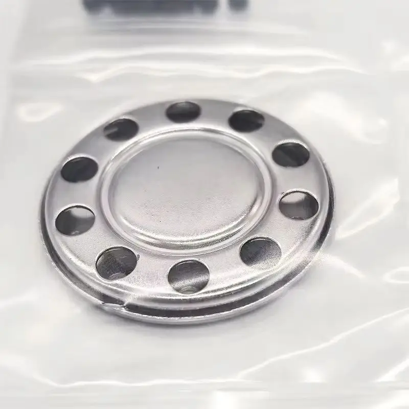 Scaleclub 1pair Metal Front Wheel Hub Rim Retainer 1:14 For Tamiya For Scania Man Actros Volvo Car Parts Rc Truck Trailer Tipper
