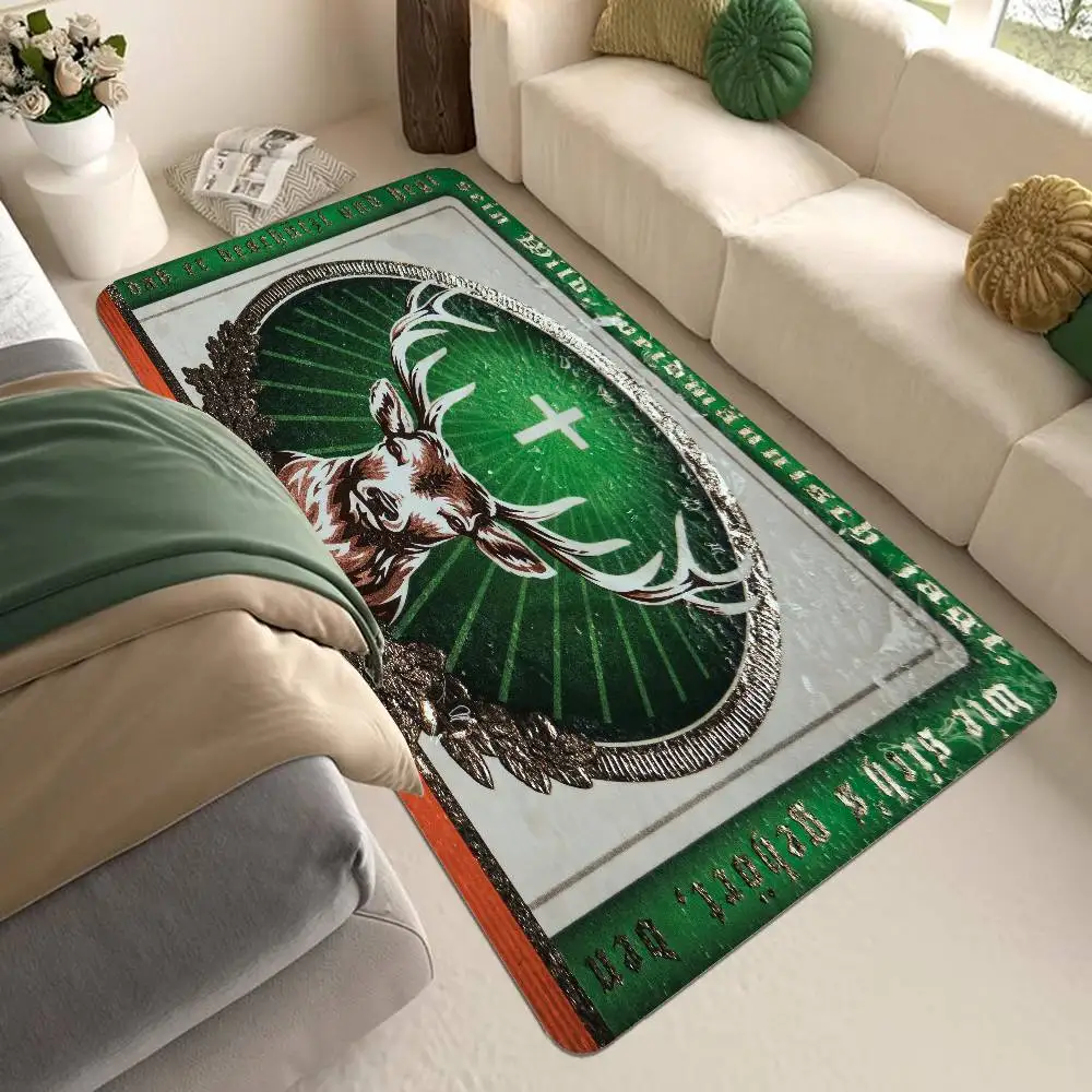 J-Jagermeisters Floor Mat Rectangle Anti-slip Home Soft Badmat Front Door Indoor Outdoor Mat Hotel Decor Mat