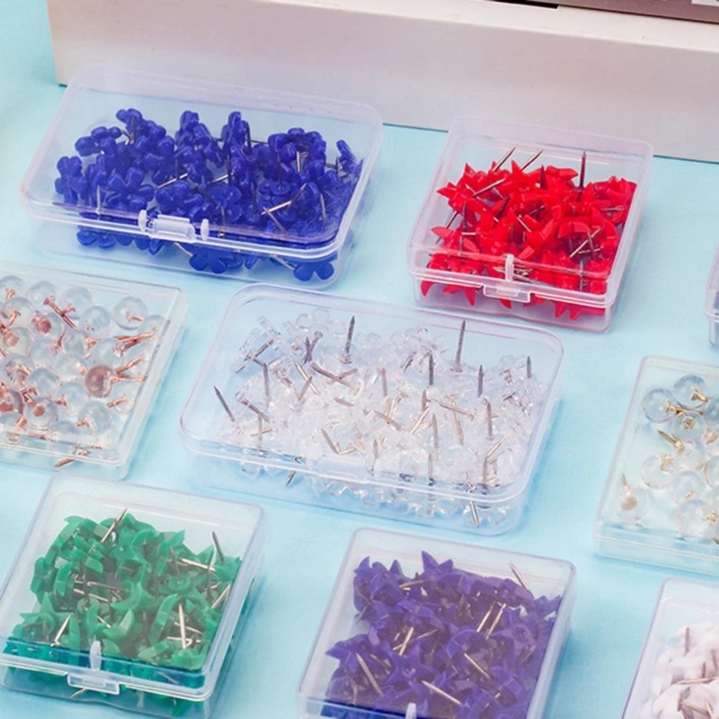 20CB 50 ชิ้นสี Push Pins สำหรับโรงเรียน Office Bulletin Board Cork Board ประกาศ Pin Pin Pins แผนที่ Pins สำหรับแขวน