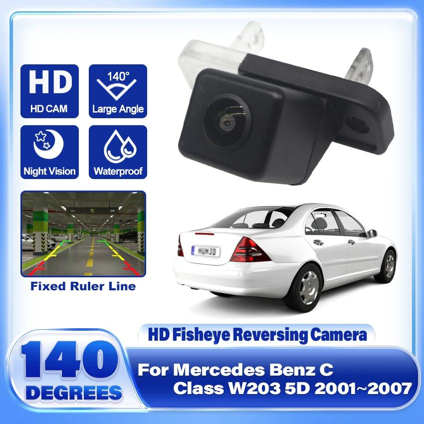 

Car Rear View Camera For Mercedes Benz C Class W203 5D 2001~2007 Full HD CCD Night Vision Reverse Parking Camera Waterproof