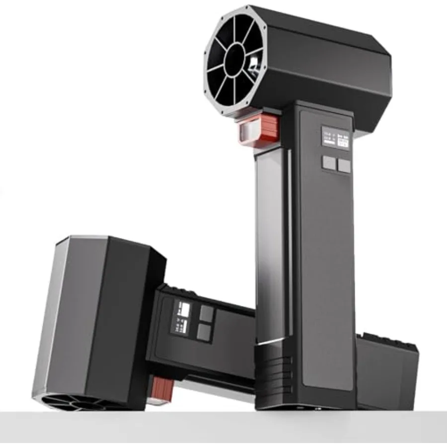 

Турбовоздуходувка для сушки автомобилей, 1600 г/с мгновенная тяга, 4 скорости, 64 мм, супермощная электрическая беспроводная воздуходувка для уборки листьев