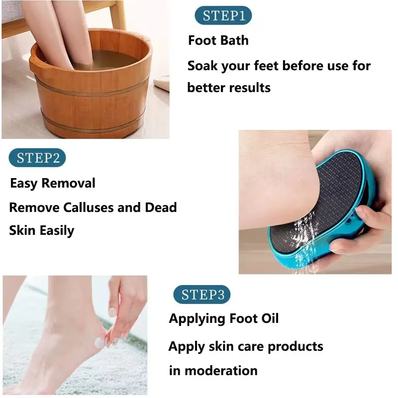 Glass Foot File for Removing Dead Skin Foot Pumice Stone Shower Heel Scraper Foot Care Pumice Stone - view 4