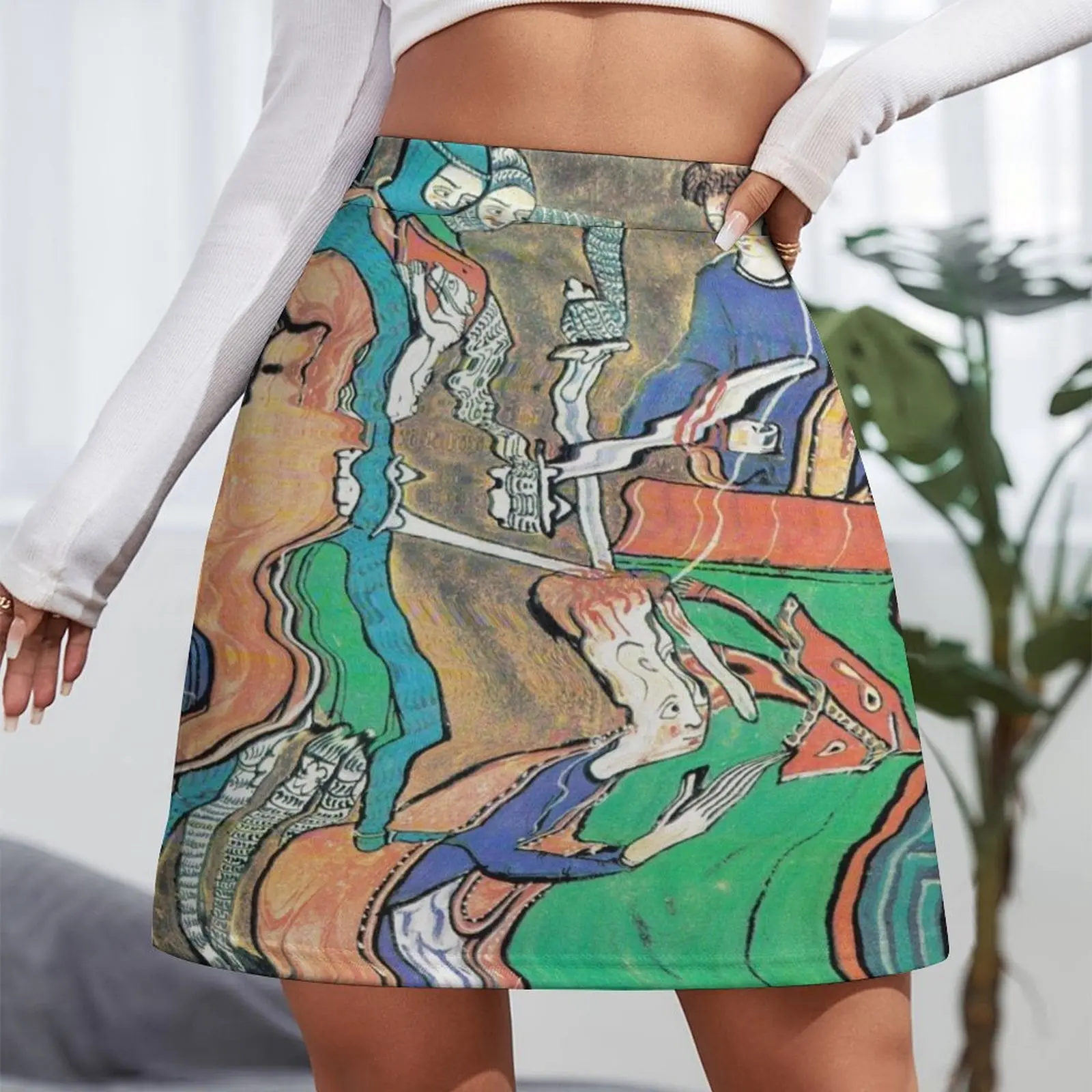 Time Warp Minirock Röcke für koreanische Damen Sommer Damenrock