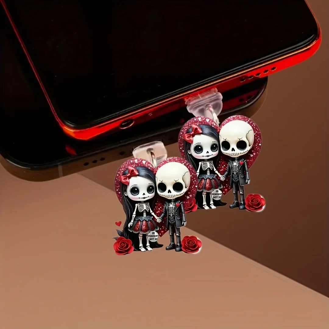 อะคริลิคโทรศัพท์ปลั๊กฝุ่น Universal Oval อินเทอร์เฟซโทรศัพท์ Charm งานแต่งงานจี้ฝุ่นตกแต่ง Type-C ปลั๊กฝุ่นสําหรับ Type-C