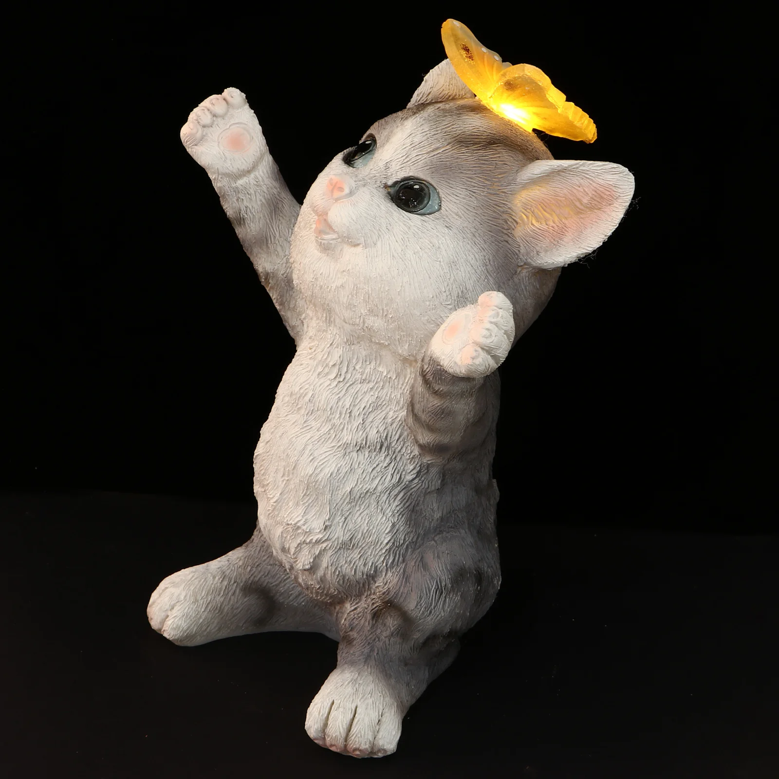 

1Pcs Cat Solar Lamp Resin Garden Yard Light Outdoor Decor Solar Energy Lawn Lamp Adornment Garden Cat Ornament