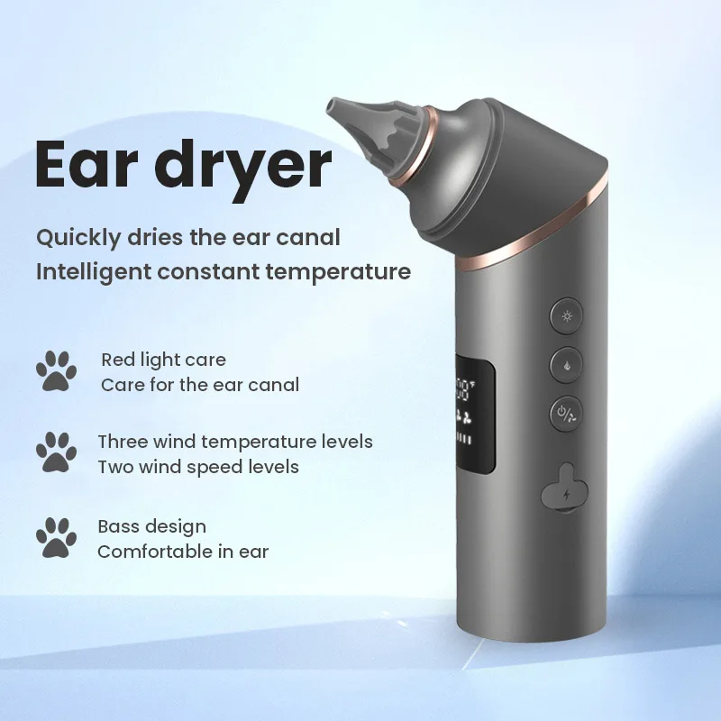 Smart Low Noise Ear Care Device, Termostato secador, Impede o crescimento bacteriano, Impede o canal auditivo, Inflamação seca