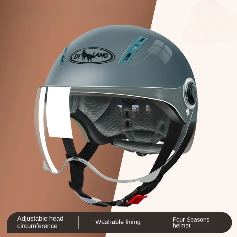 Safety Helmets for Men and Women Half Helmets for Electric Vehicles All-season Universal Motorcycle Head Protection Helmets