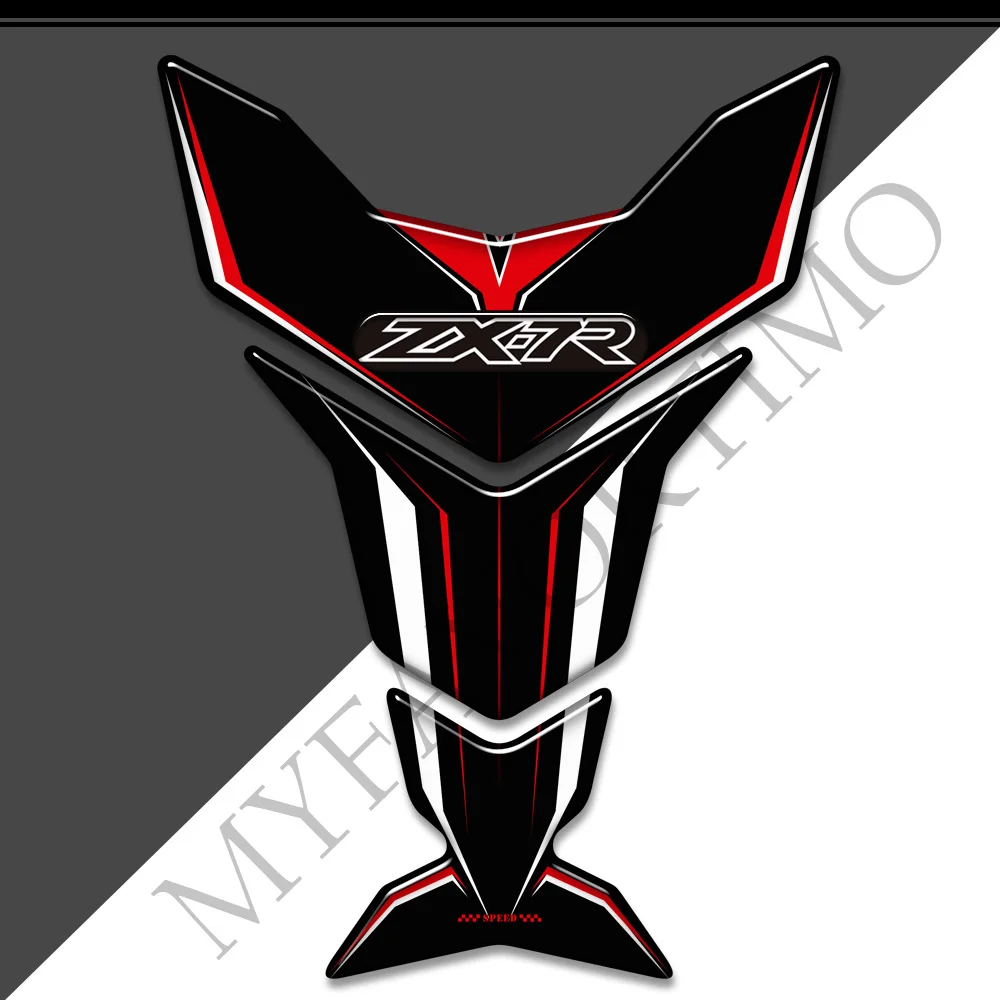 Motorcycle Tank Pad Stickers Decals Emblem Logo Gas Fuel Oil Kit Knee Protector For Kawasaki Ninja ZX7R ZX 7R ZX-7R