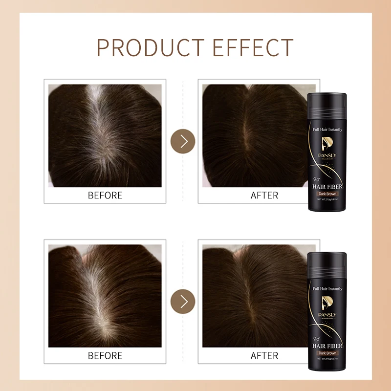 1/3pcs Dark Brown Volumizing Hair Fibers Regrowth Powders Keratin Hair Building Fibers Spray Pump Hair Growth Products Hair Care