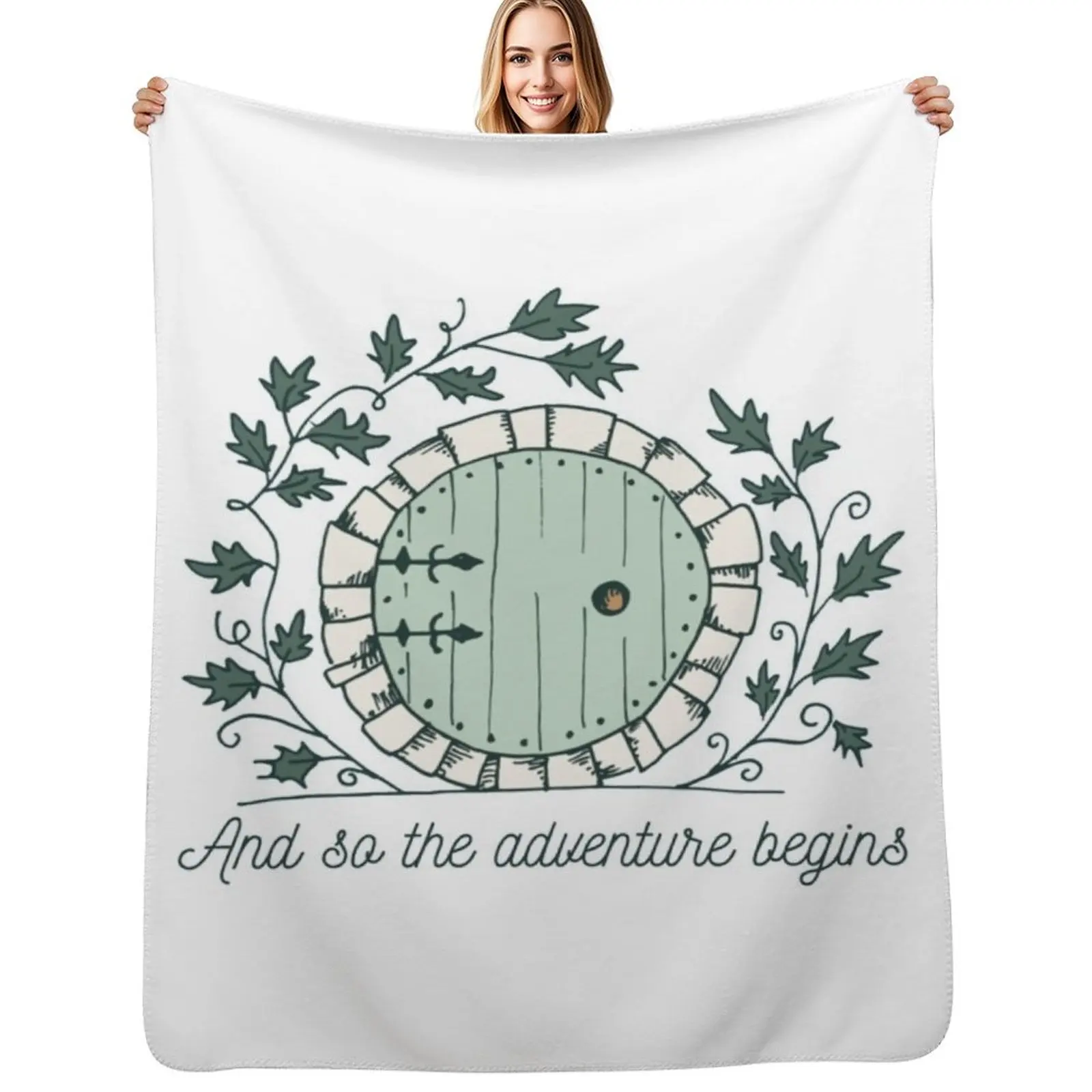 

Baggins Door with Twigs Shirts New design 2021 Throw Blanket anime Decorative Sofas Soft Big Blanket