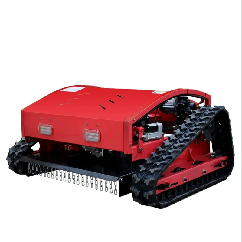 

Crawler type household small self-propelled four-wheel drive agricultural harvesting lawn mower grass crusher automatic