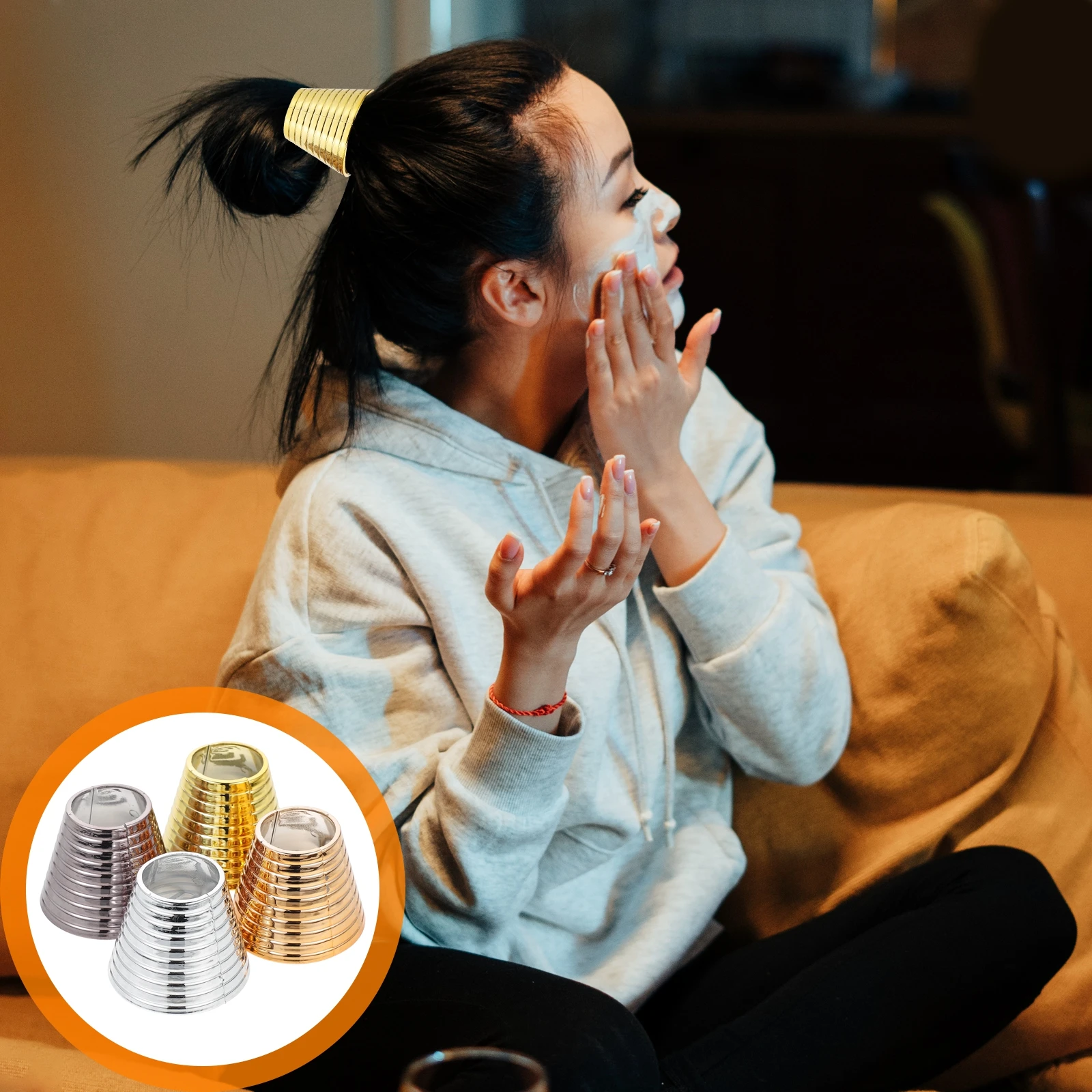 

4pcs Ponytail Buckles Hair Clips Styling Tools Durable Ergonomic Design For Party Wedding Daily Use Women Girls