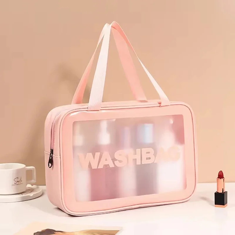 

Portable Travel Wash Bag Female Transparent Waterproof Makeup Storage Pouch Large Capacity Cosmetic Organizer Beauty Women Case