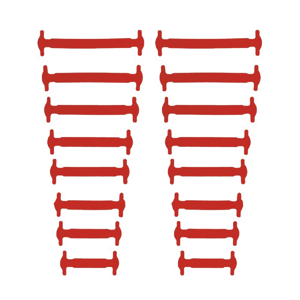 16 szt. Elastyczne sznurowadła Silikonowe klamry Bez wiązania Sznurowanie Klamra Części do tenisówek