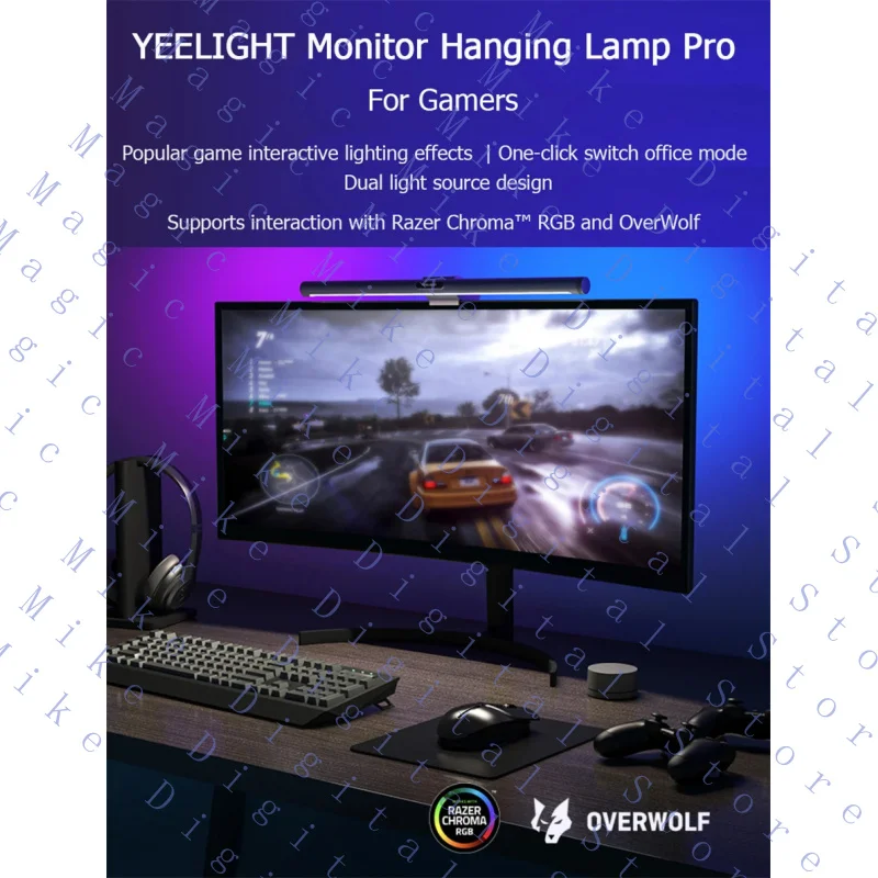 H  FOR YEELIGHT Screen Light Bar Pro Eye Protection Reading PC Hanging MiHome APP Ctrl