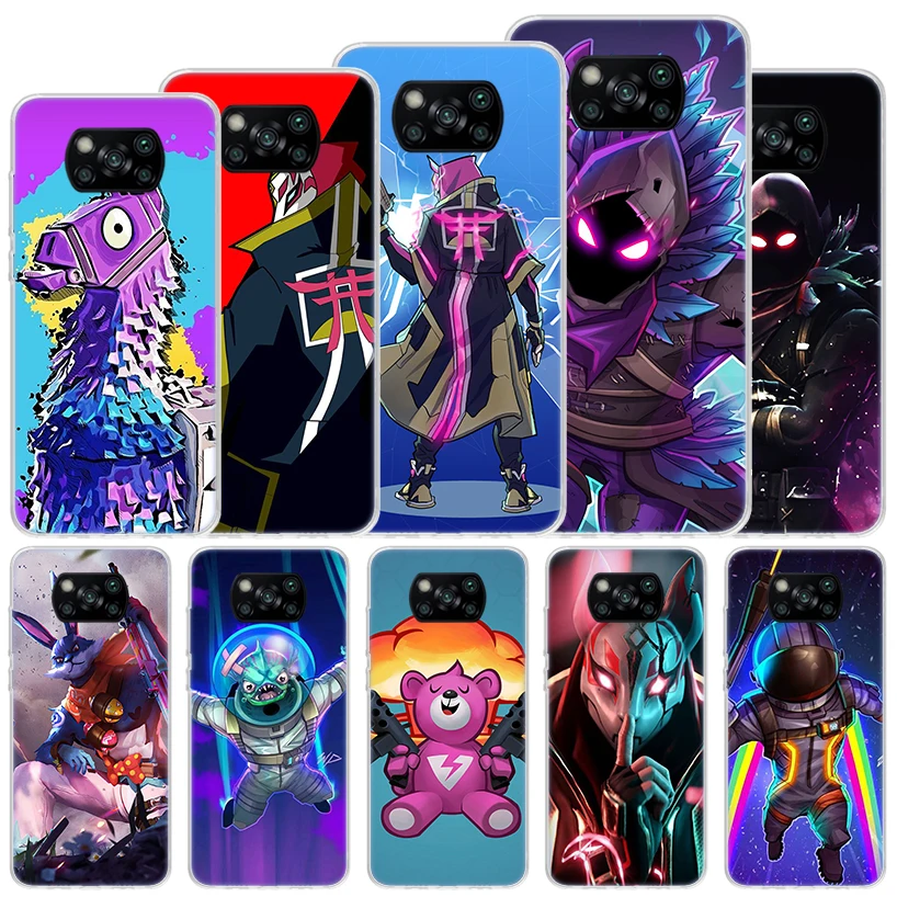 Game B-Battle Soft Case For Xiaomi Poco X6 X5 X4 X3 Nfc F6 F5 Pro Phone Cover F4 Gt F3 F2 F1 M5S M4 M3 M5 Funda Coque X3 NFC X4 