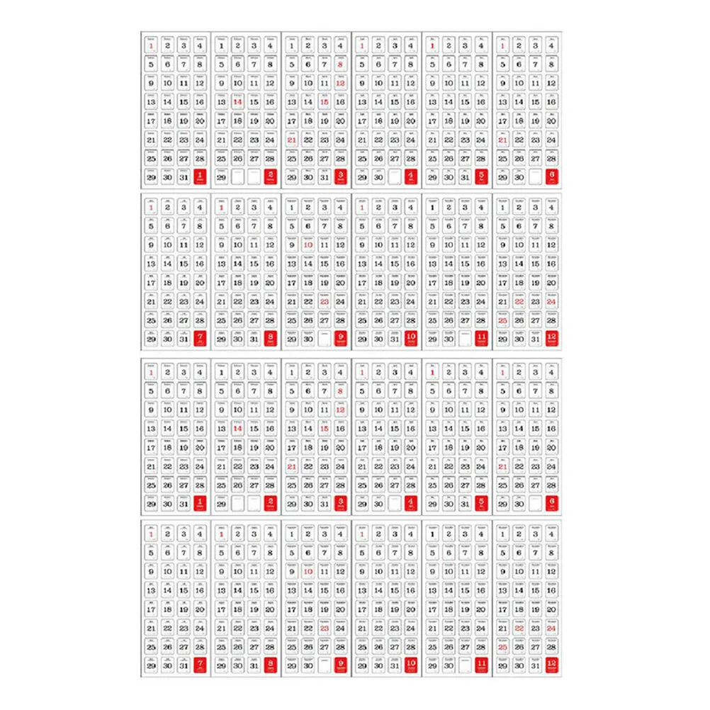 

2 шт., мини-наклейки для ежедневного календаря, вкладки для страниц для блокнота, дневника, планировщика, самоклеящаяся этикетка, наклейка, календарь, напоминание, ежемесячный