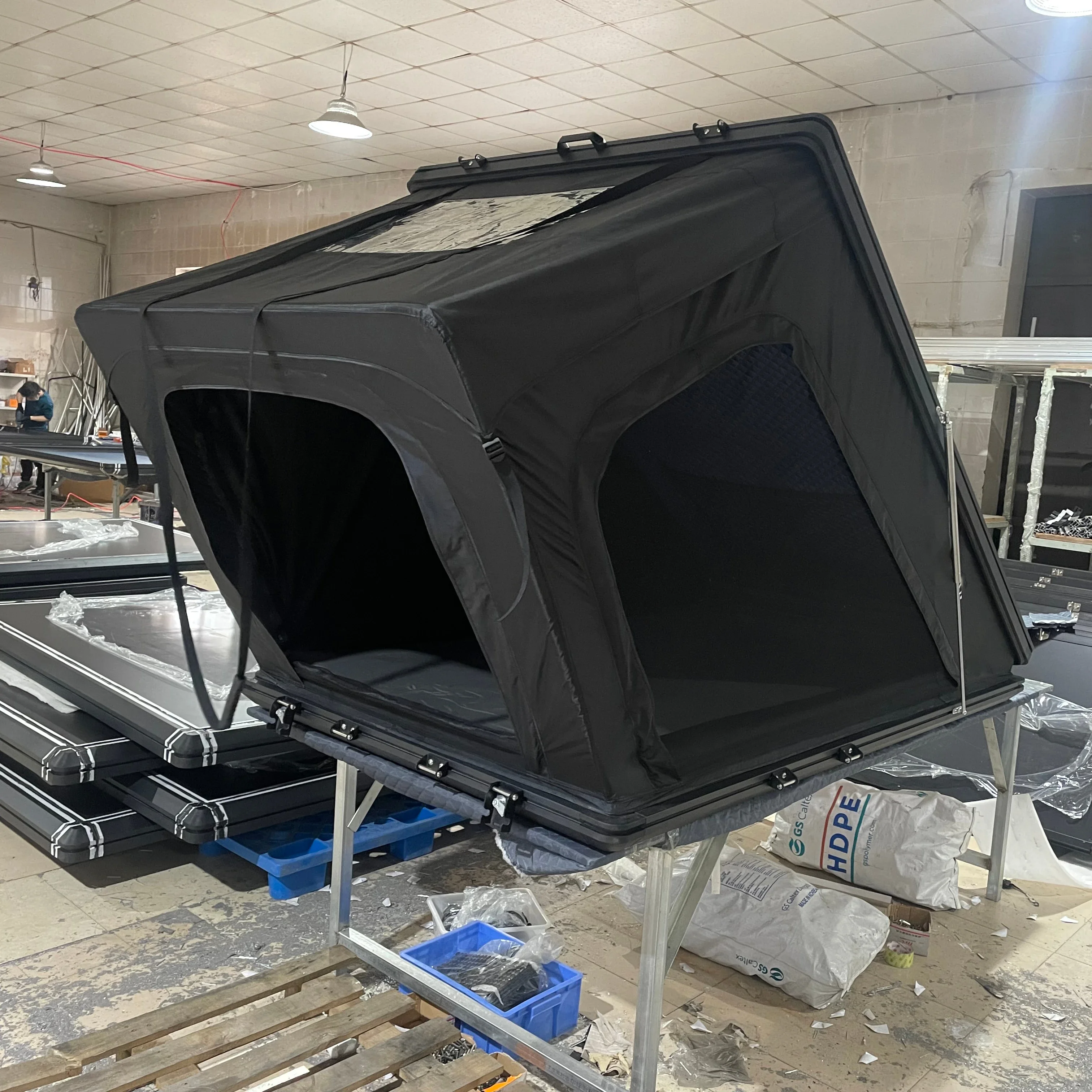 

Палатка для кемпинга на крышу автомобиля, алюминиевая, треугольная, жесткая, для 2 человек, для походов и активного отдыха на природе