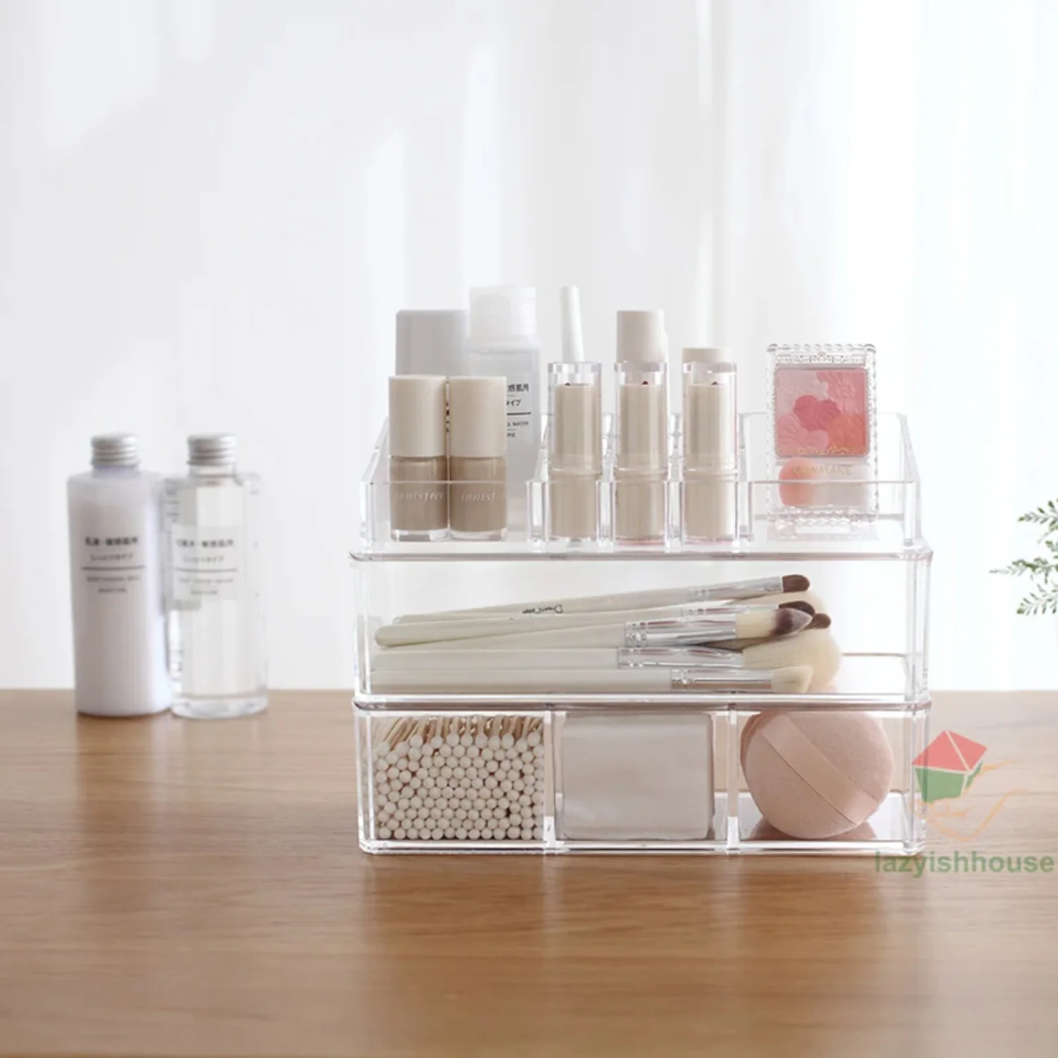 Make-up-Organizer, Kosmetik-Organizer, Make-up-Box, Acryl, Lippenstift, Schmuck-Organizer, Make-up-Pinsel