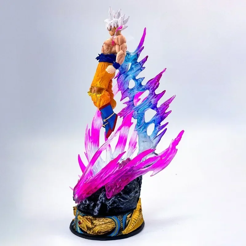 24cm dragon ball super goku anime figura ultra instinto super saiyan estatueta tatue estátua modelo ornamento coleção brinquedo presentes