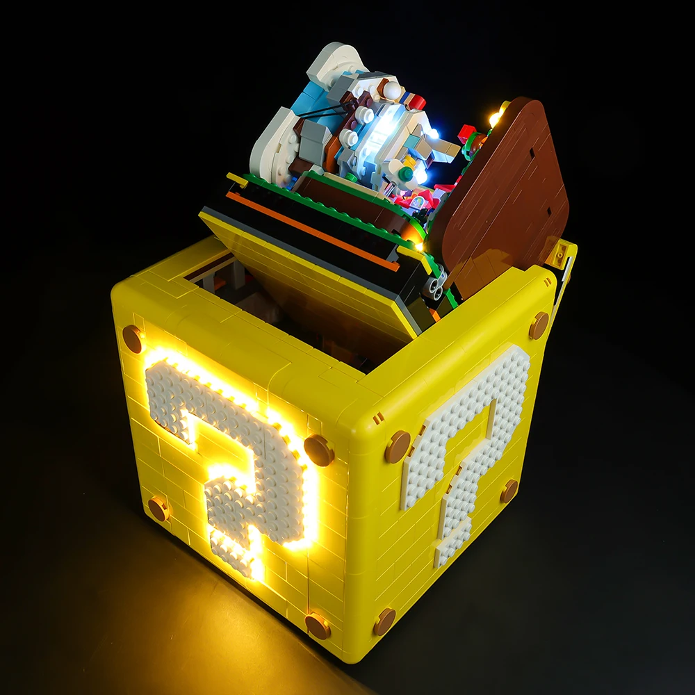Led Light Kit For 71395 Super Marioed Question Mark Adventures Tv Game Gifts DIY Toys Set Not Included Building Blocks view 5