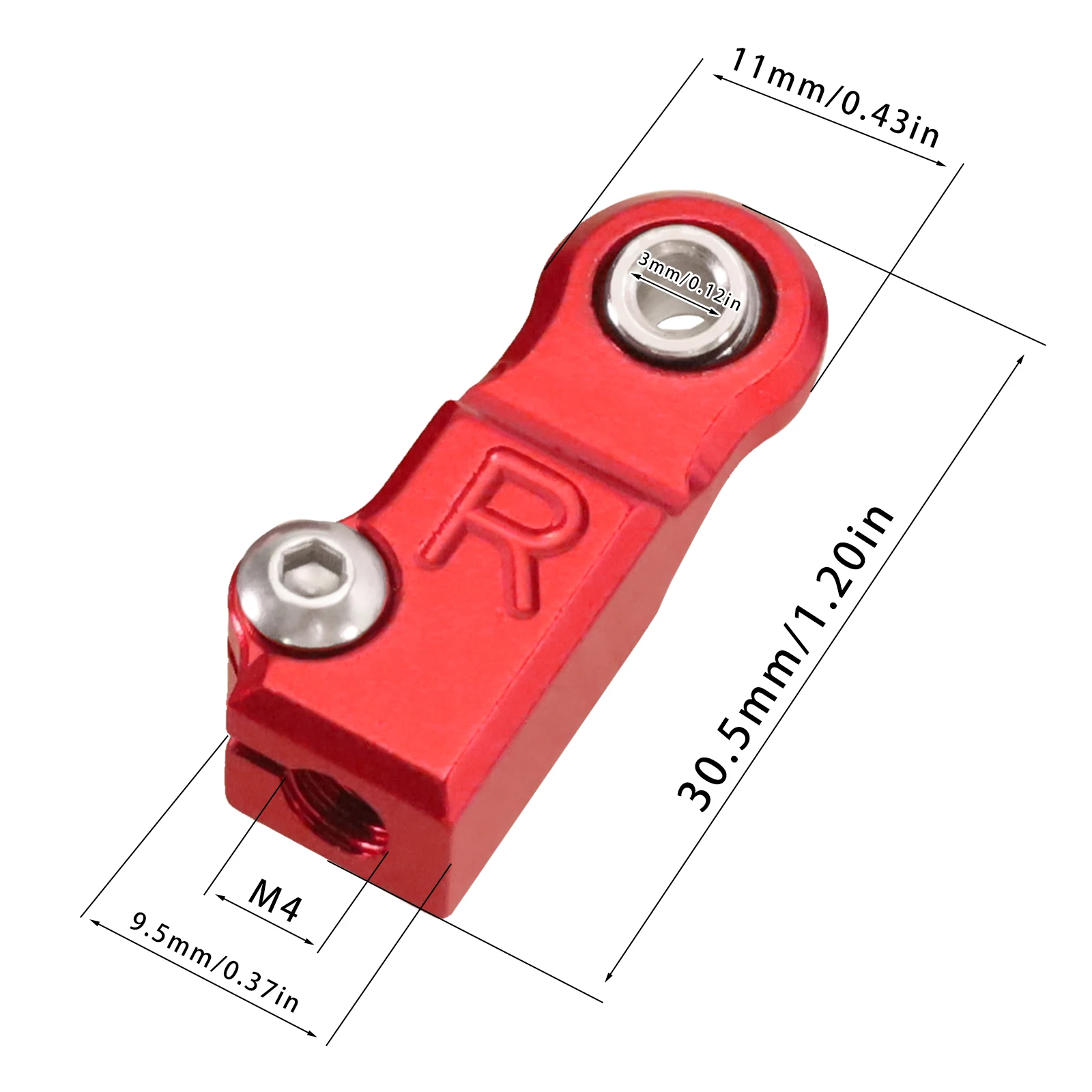 

M3 hole metal pull rod ball head suitable for MJX HYPER GO 1/10 10208 V2 V3 1/7 7303 remote control car upgrade accessories