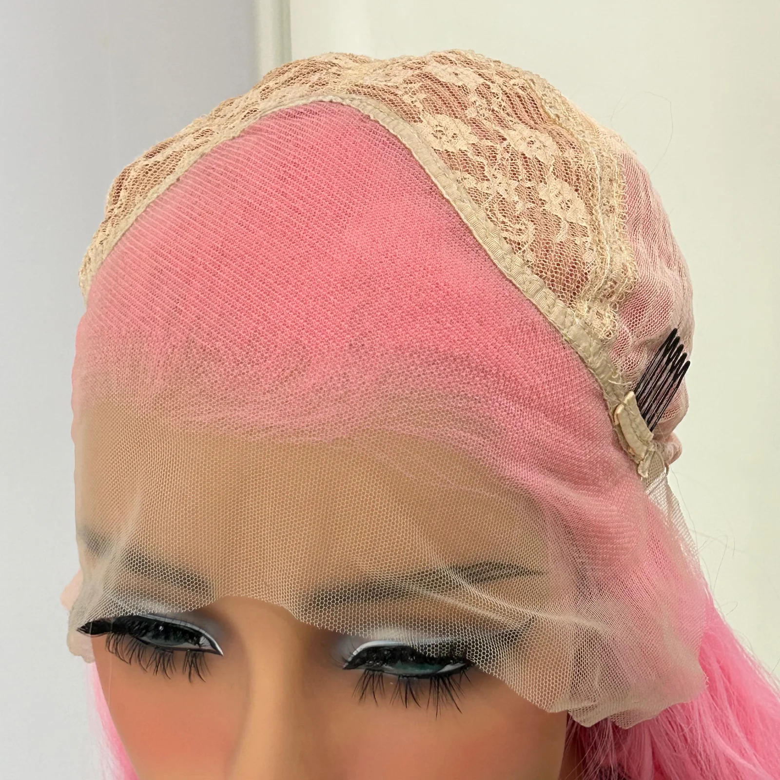 طويل متموج أومبير الوردي الاصطناعية الدانتيل الجبهة الباروكات للنساء الجزء الأوسط 13X4 الجسم موجة الوردي الفاتح الجذور قبل قطعها غلويليس الشعر #6