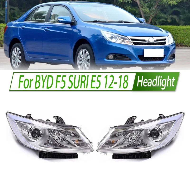 

Для BYD F5 SURI E5 12-18 галогенная фара в сборе, OEM-стиль, цоколь для передней фары, замена Plug & Play