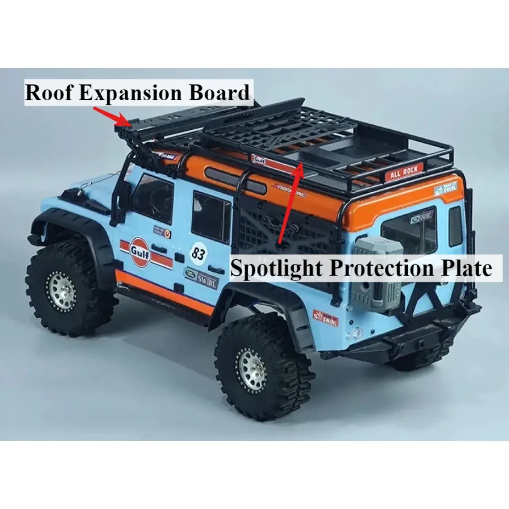 RC Crawler Roof Expansion Board Spotlight Protector For MJX H8H Plug&Play Easy Install 1/8 Off-road Car Upgrade Accessories
