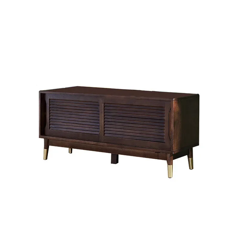 

Nordic solid wood door shoe stool, household bed end, can sit in the door, wear shoe stool type shoe cabinet