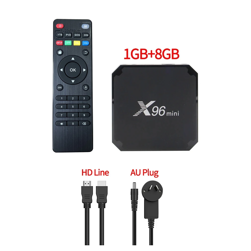 Original X96 mini Android 11.0 Smart TV Box Quad Core 2GB 16GB WiFi Media Player X96mini Set top box 1G 8G