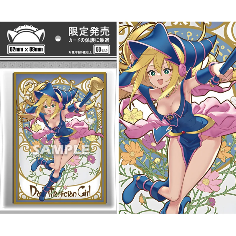 

60 шт./компл. Ю-Ги-Оан! Черный волшебник девушка флэш-карта рукав PTCG аниме игровая коллекция карта защитный чехол подарочная игрушка 62*89 мм