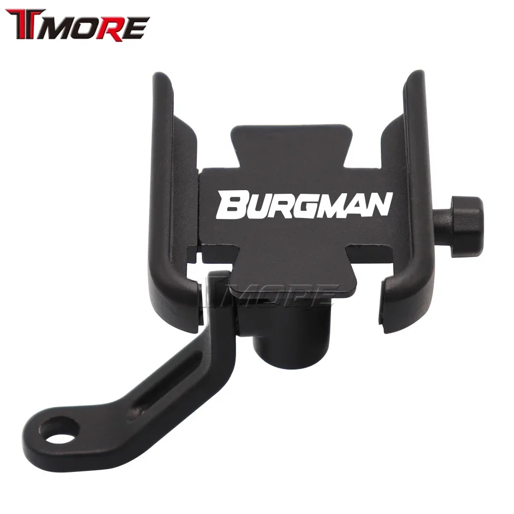 For Suzuki Burgman AN125 AN200 AN400 AN650 Motorcycle Accessories Handlebar Rearview Mobile Phone Holder GPS Stand Bracket