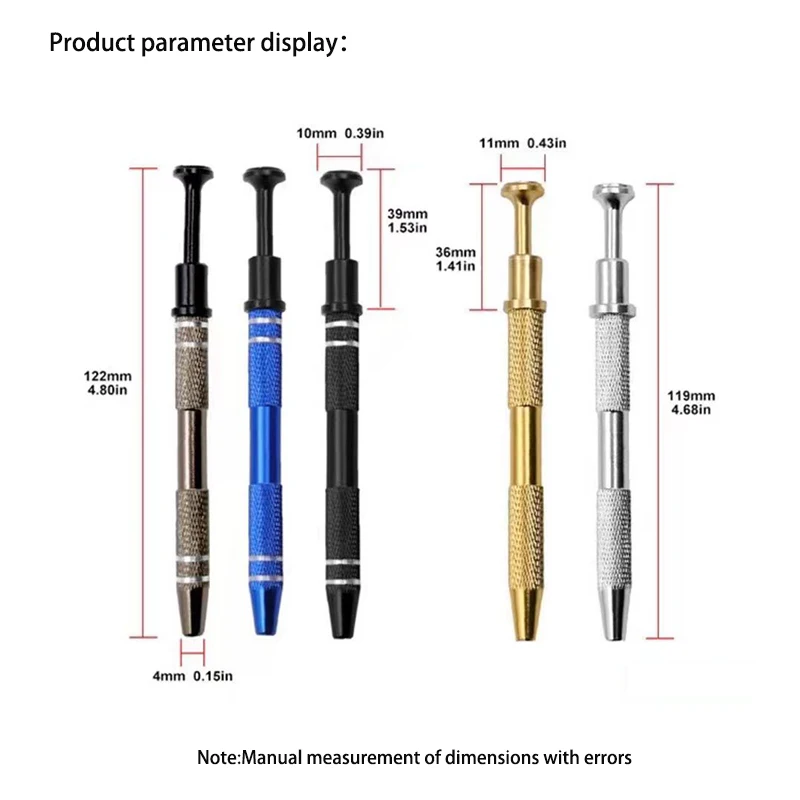 전자 부품 그래버 4 클로 IC 칩 그리퍼 추출기 나사 피커 픽업 펜, 전자 수리 분해 도구