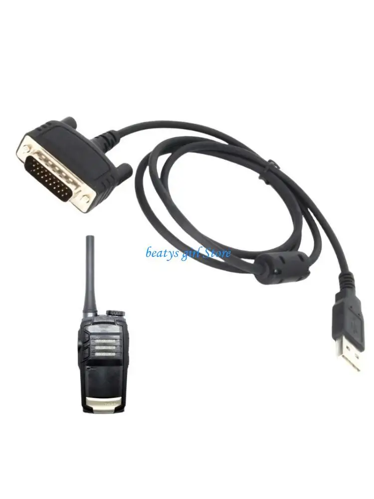 

C7AB USB Wire for RD620 MD780 MD782 Mobile Car Radio USB Programming Cord Cable for Radio Programming Black