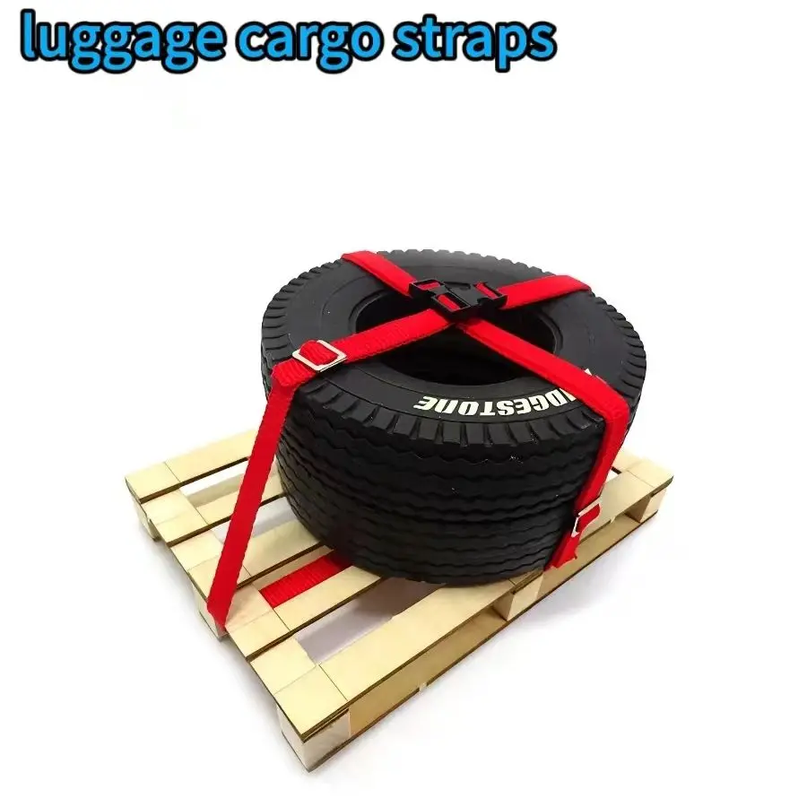 Luggage cargo tightening socket binding strap for 1/14 1/10 RC Crawler Car Axial Scx10 90046 D90 Yikong Rgt Traxxas Trx4 Trx4m