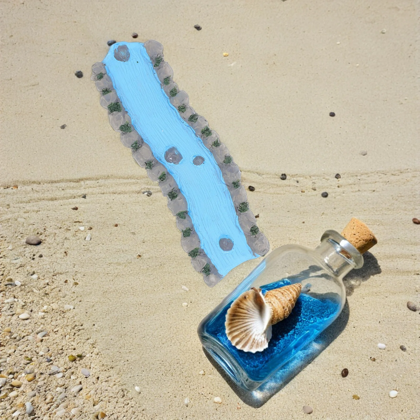 

3Pcs Resin Microlandscape Miniature River Sand Table Decoration Accessories Miniature Creek Tiny Water Stream for Fairy Garden