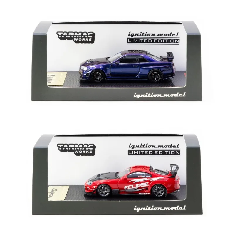 

IG x TW 1:64 Toyota SUPRA JZA80 Имитационная модель автомобиля из статического сплава, праздничная подарочная игрушка для мальчиков, украшение для коллекции для взрослых.