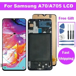 Incell Pantalla For Samsung A70 SM-A705F A705FN/DS Display Screen With Frame Touch Screen Digitizer Assembly Replacement Parts