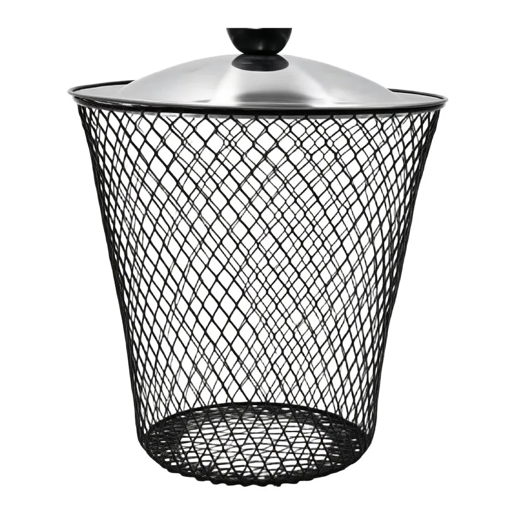 Worm Composter Bin for Buried Installation with Cover for Household Food Scrap For Recycling Iron Material Outdoor Composting