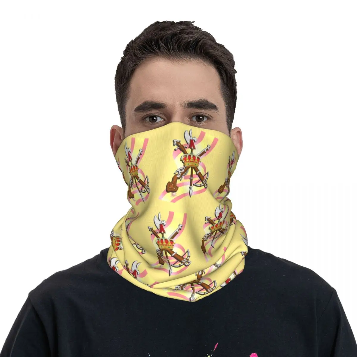 Lenço Unisex Multi-Uso, Material da Legião Espanhola, Cobertura do Pescoço Bandana, Envoltório do Exército da Espanha, para toda a temporada