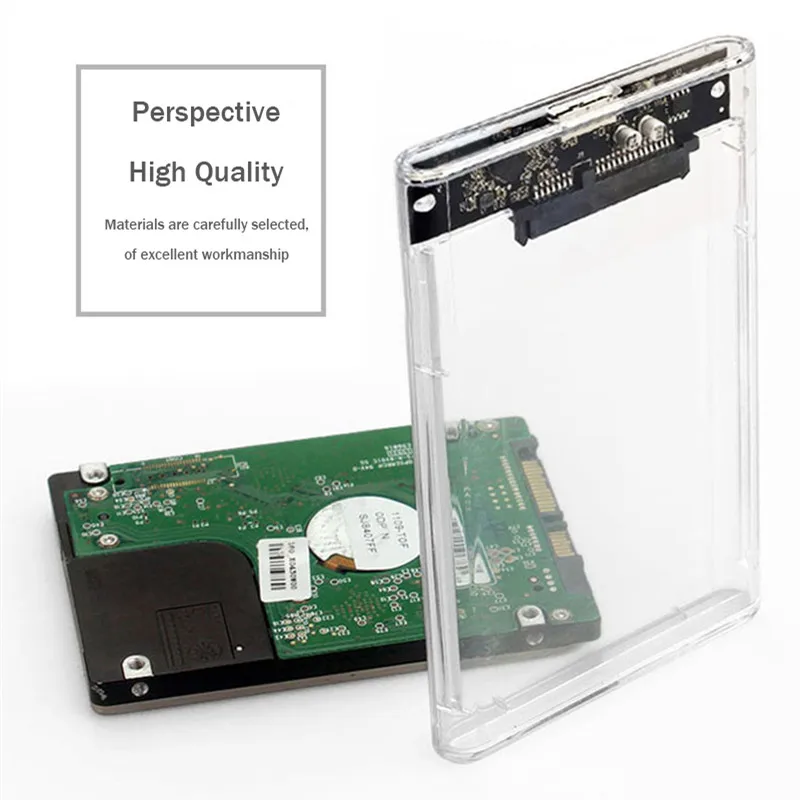 Ultra-Fast USB/Type C to SATA Hard Drive Enclosure - 5Gbps UASP Compatible with 2.5-Inch HDD/SSD for PC Mac Laptops and Desktop