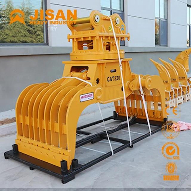

Multifunctional Hydraulic Demolition Grab Pex Tool Kit Scrap Metal Sorting Grapple With Engine And Pump Core Components