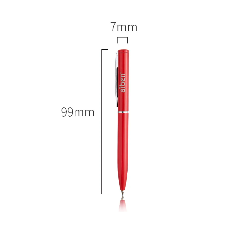 1Pcs Kawaii Mini BallPoint Pen Custom Logo Cute Metal Stationery School Office Supplies Lettering Engraved Name Teacher Gift