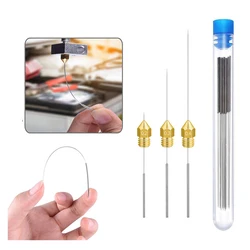 10pcs 3D Printer Tools Stainless Steel Nozzle Cleaning Needles E3D V6 Nozzle MK8 Nozzle Drills Needle For 3D Printer Ender 3 V2