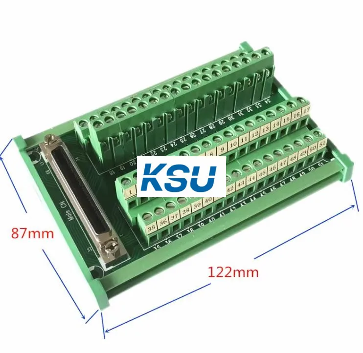 

SCSI68 68-pin SCSI68Pin CN Type Female Connector Breakout Board Terminal Module For PLC/DIN Rail Installation